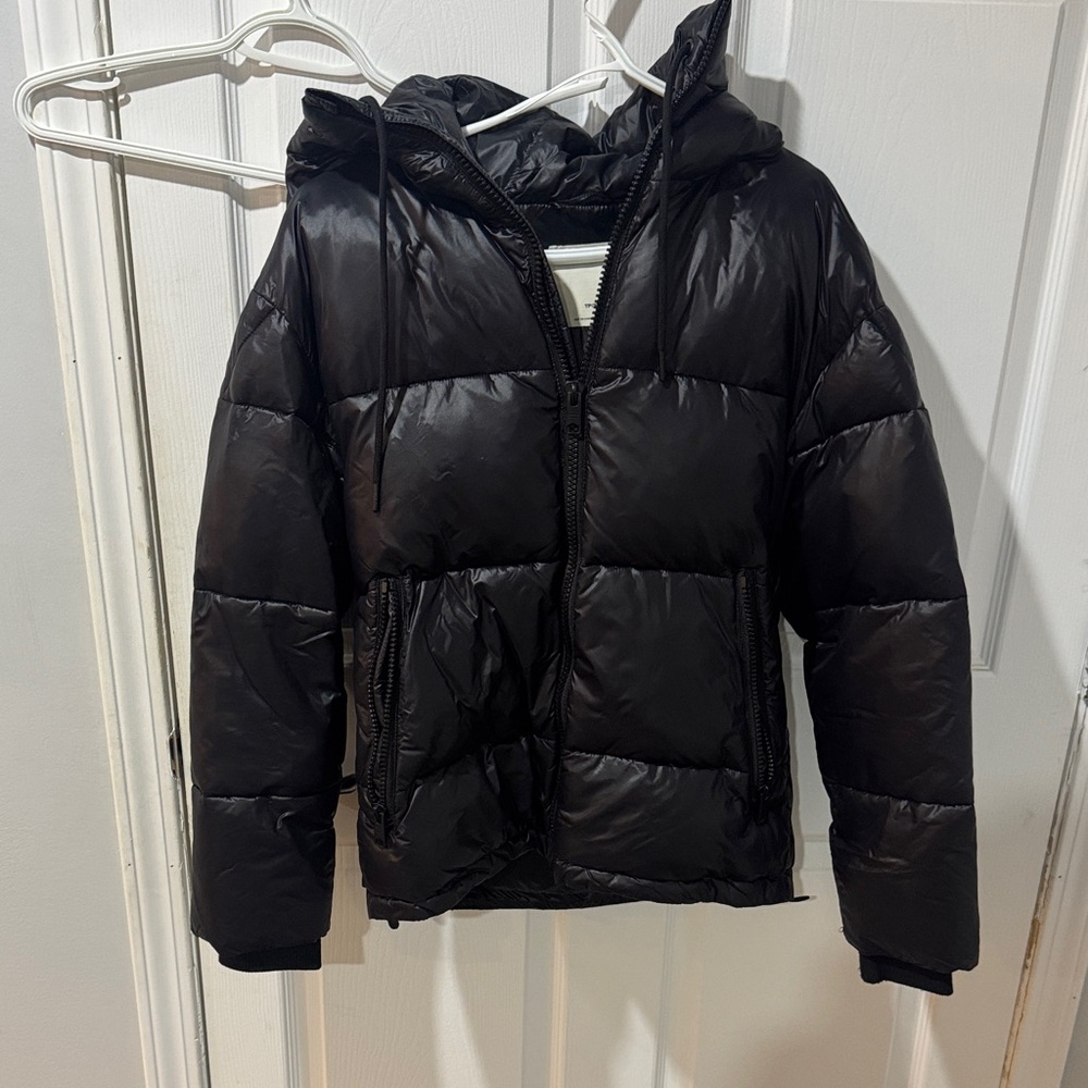 Garage Black Puffer Jacket